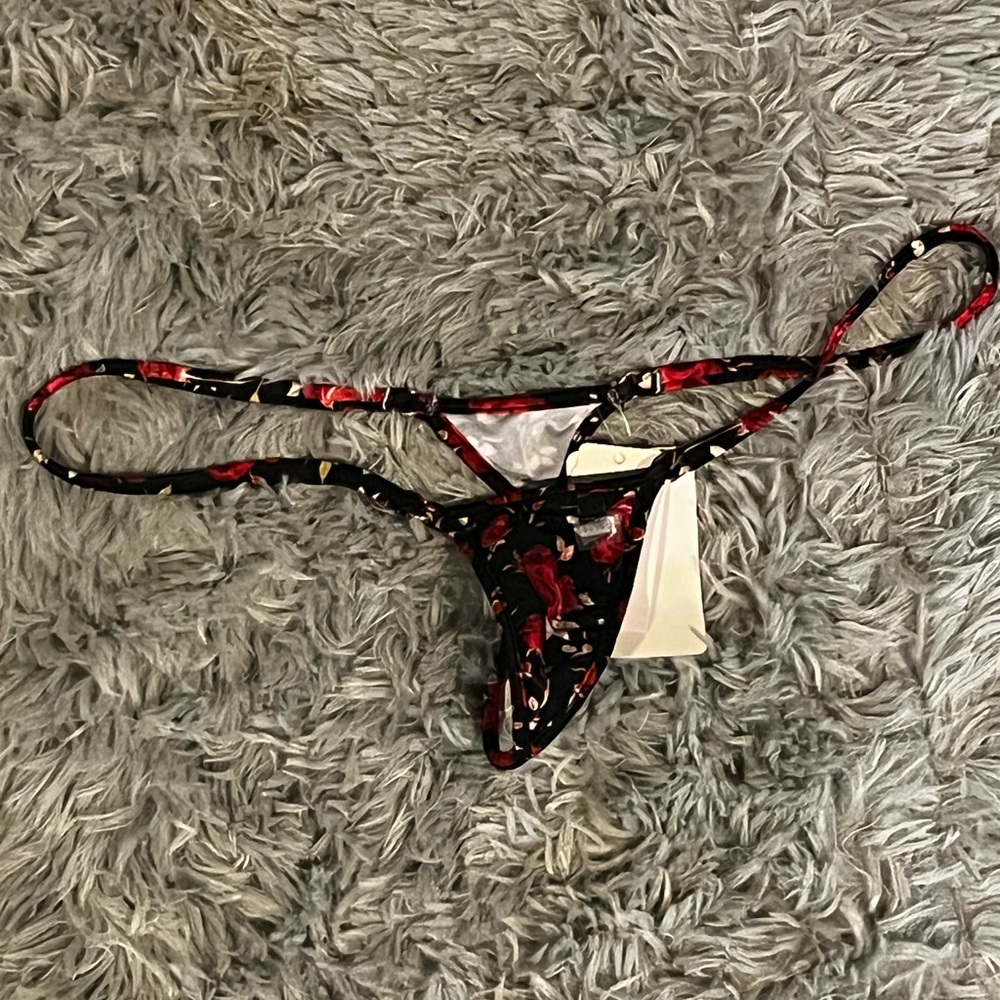 Wicked Weasel Floral Thong Bikini Bottom